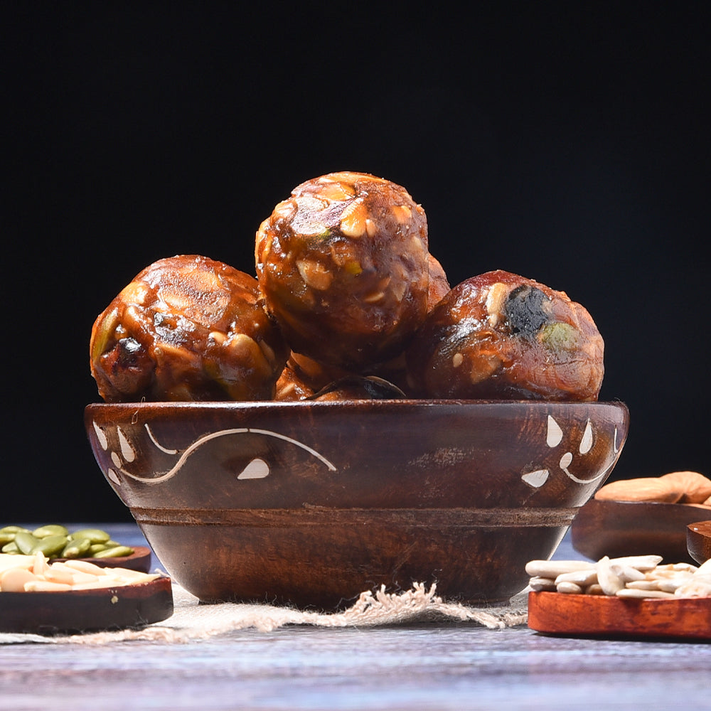 Dry Fruit Laddu with Dates