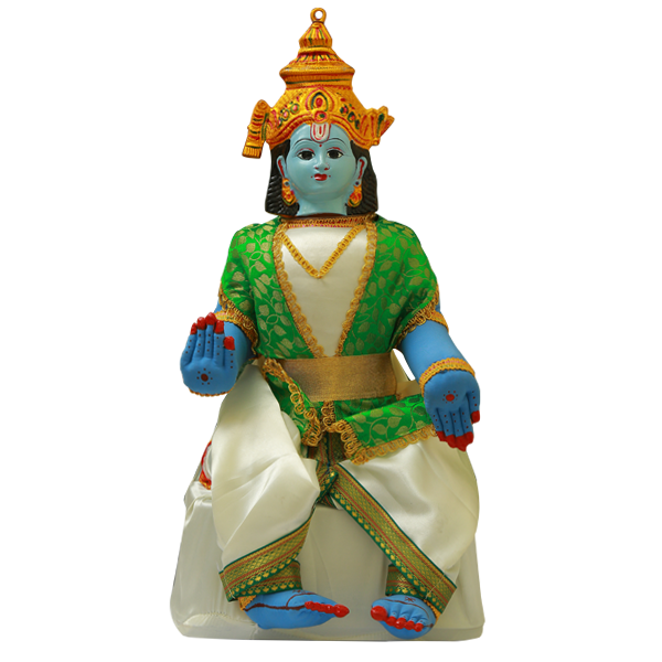 Lord Vishnu Idol Body with Face for Pooja Decoration