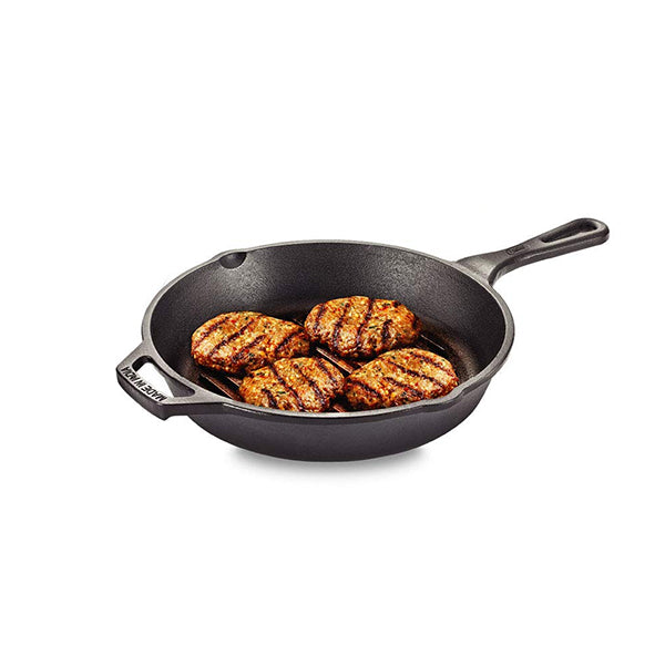 Cast Iron Cookware - Grill Pan, 250 mm, Black