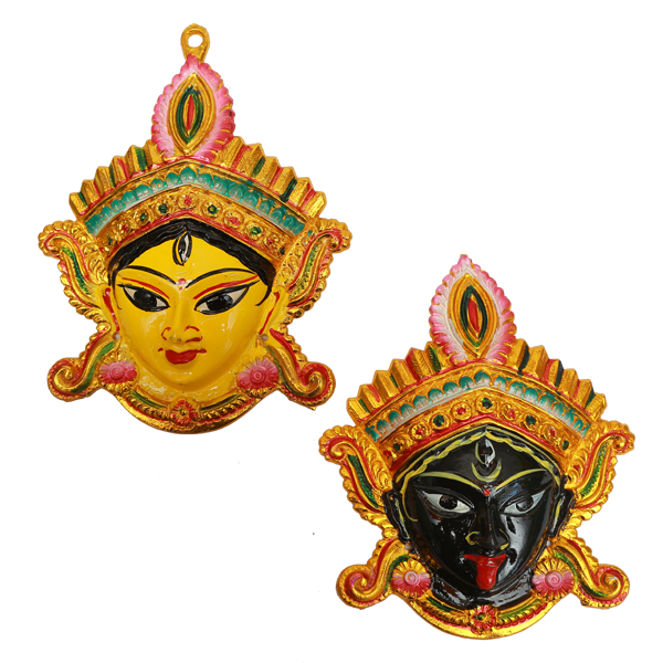 Kali Goddess Face Idol For Puja