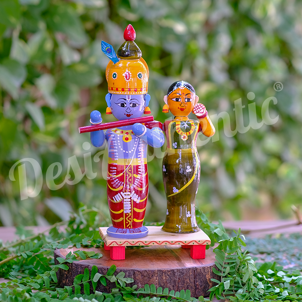 Etikoppaka Toys Radha Krishna