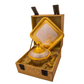 Silver & Gold Plated Brass Mouthfreshner Set (Bowl 4" Diameter, H - 3" & 6'' & Tray 6'' x 6'')